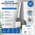 Silicone Bathroom Brush Toilet Cleaner With Holder Set Wc Borstel. 