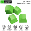 RAZER PBT Keycap Upgrade Set Backlight Compatible Doubleshot Molding With Ultra-Thin Font 120 KeyCaps Pink/White/Black/Green. 