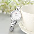CURREN 9054 Metal Wristwatch Classy Fashion Clock Female Stainless Steel Dress Watch-Silver. 
