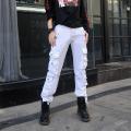 2023Autumn New Cargo Pants StreetinsLarge Size Slimming Couple Men and Women Straight-Leg Trousers More than Climbing Pants Pockets.