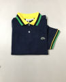 Premium Export Quality White Color  Lacoste Brand Polo-T-shirt. 