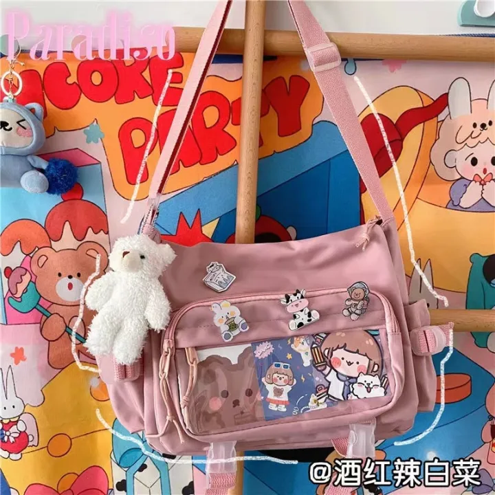 Japanese%20Kawaii%20Crossbody%20Bags%20For%20Women%20Transparent%20Pocket%20itabag%20Student%20Shoulder%20Bag%20Handbags%20Book%20Bag%20JK%20Ita%20Bag%20Girls%20Bolsa%20-%20Image%206