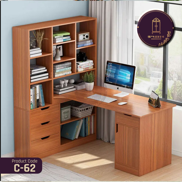 AndorMahal Modish Computer Table/Laptop Desk-Made Of Melamine Laminated Board(5ft by 5ft by 16inch)