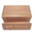 2X CD Record Stand Wood Vinyl Tabletop Holders LP Music Albums Display Album Deskop Rack. 