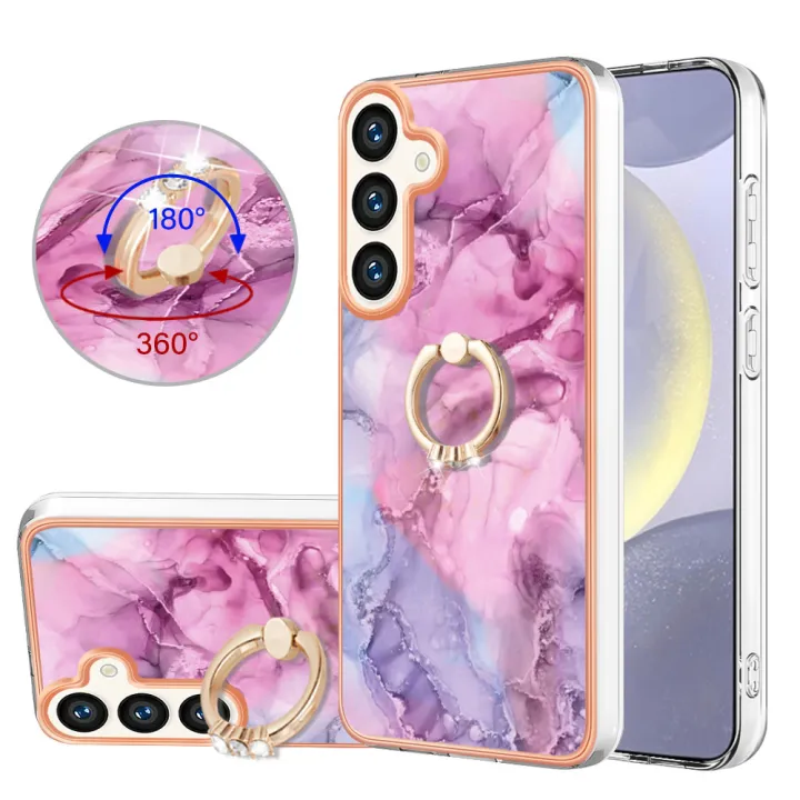 Marble%20Pattern%20Ring%20Holder%20Slim%20Phone%20Case%20For%20Samsung%20Galaxy%20S24%20Ultra%20Phone%20Case%20Metal%20Kickstand%20Cover%20-%20Image%202