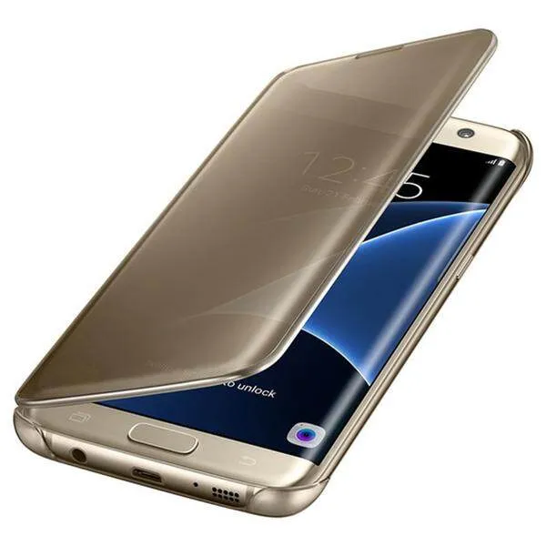 Flip Mirror Case For Samsung Galaxy S7 EDGE Clear View Mirror