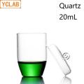 【The road to happiness Store】YCLAB Quartz Crucible with or no Lid Highly Transparent Temperature Resistance Laboratory Chemistry Equipment. 