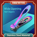 TOGEWITHU Nail Clippers for Thick Nails, Wide Jaw Opening Nail Cutter Stainless Steel Fingernail Toenail Clippers.