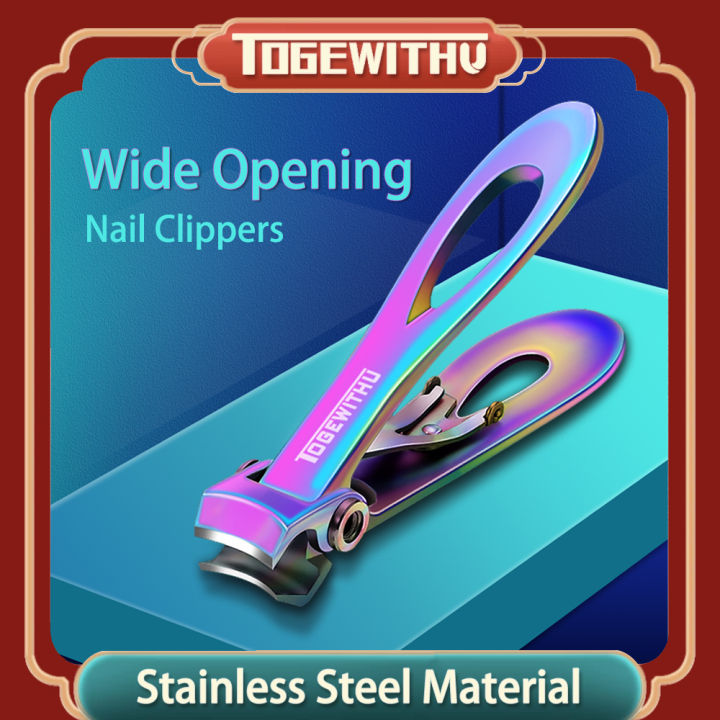 TOGEWITHU%20Nail%20Clippers%20for%20Thick%20Nails,%20Wide%20Jaw%20Opening%20Nail%20Cutter%20Stainless%20Steel%20Fingernail%20Toenail%20Clippers%20-%20Image%202