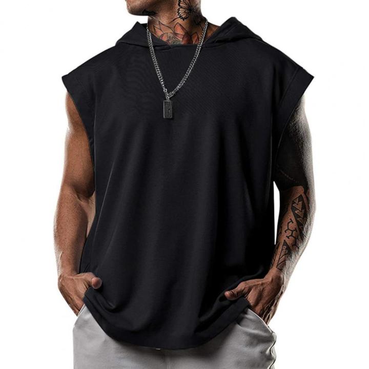 Summer%20Mens%20Sleeveless%20Hoodie%20T-Shirts%20Muscle%20Sweatshirt%20Cool%20Hoody%20Tops%20Gym%20Sport%20Slim%20Fitness%20Hooded%20Sportswer%20Tees%20Fashion%20-%20Image%203