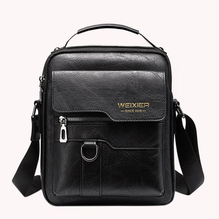 Vintage%20PU%20Crossbody%20Bags%20Mens%20Leather%20Mobile%20Phone%20Pouch%20Multi-pocket%20Men%20Shoulder%20Bag%20Solid%20Waterproof%20for%20Travel%20Business%20-%20Image%203