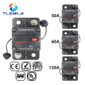 Brand 30A 40A 50A 60A 70A 80A 100A 120A 150A 200A 250A 300A AMP Circuit Breaker Fuse Reset 12-48V DC Car Boat Auto Waterproof. 