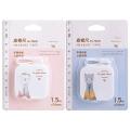 Deli 79651 leather rolls cute cartoon volume, waist circumference mini small measuring soft ruler soft ruler clothing meter.