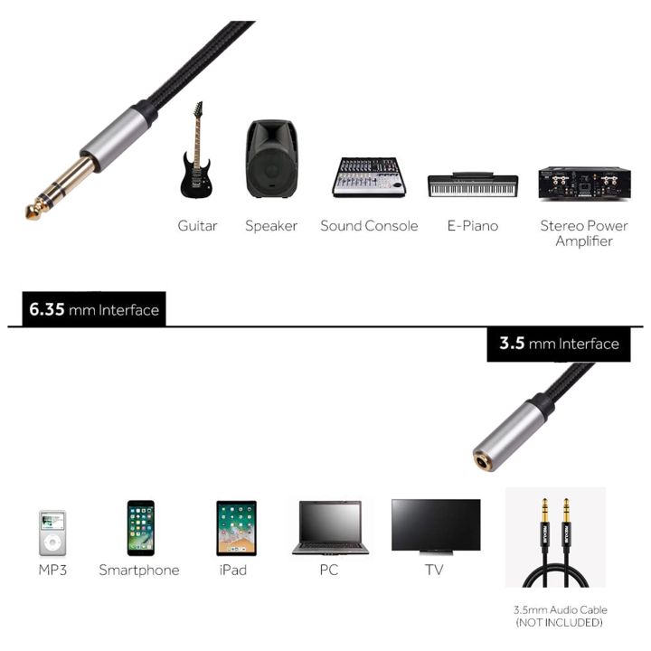 3662A%206.35mm%20Male%20to%203.5mm%20Female%20Audio%20Adapter%20Cable,%20Length:%201.5m%20-%20Image%205