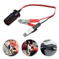 Car Cigarette Lighter Socket 12V Portable Power Plug Adapter Crocodile Clip. 