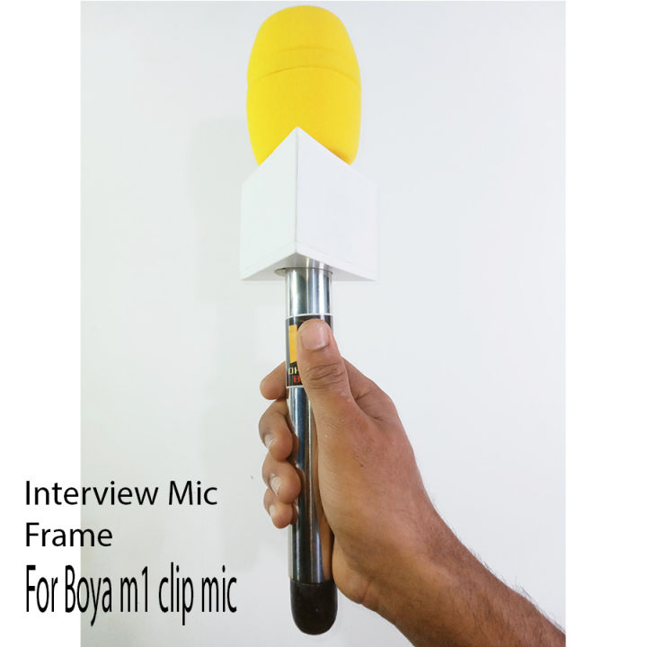 Microphone%20Frame%20Or%20Cover%20%7C%7C%20Only%20frame%20for%20Boya%20m1/%20K8/k9/k35%20wireless%20%7C%7C%20Make%20your%20mic%20into%20interview%20mic%20-%20Image%203
