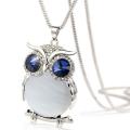 【DM bag factory Store】New Style Charmant Women Necklace Owl Rhinestone Sweater Chain Long Necklaces Ornaments Torque Trinket. 