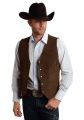Men's Cow Leather Western Denim Suit Vest Steampunk Style Waistcoat Summer Party S-XXXL. 