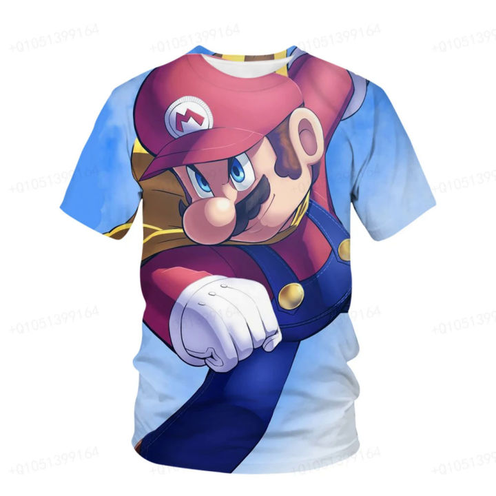 Baby%20T-Shirt%20Super%20Mario%20Kids%20Cosplay%20T-Shirt%20Girls%20Boys%20Short%20Sleeve%20Hat%20Summer%20Tops%20Clothes%20Children%20Sports%20Tees%20Clothing%20-%20Image%202