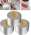 Big Size Leakage Repair Waterproof Tape for Pipe Leakage Roof Water Leakage Solution Aluminium Foil Adhesive Tape Sealing Butyl Rubber Tape (10 Meter ).