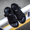 Men Sandals Mesh Comfortable Light Gladiators Casual Beach Sandals For Men Flat Black Summer Sandals Men Shoes.