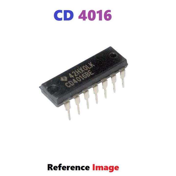 2Pcs- Chinese CD4016 IC CD 4016 DIP 14 Pin IC Electrical Circuitry & Parts