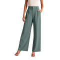 Womens Palazzo Pants For Women Casual wear Wide Leg Pants Work Business High Waisted Dress Pants Flowy Trousers Office Dress Pants Womens Suits Black M.