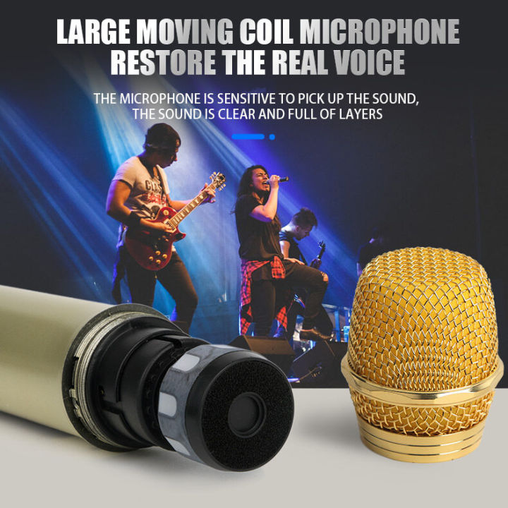 RAYHAYES%20Professional%20Wireless%20Microphone%20Original%20UHF%20Dual%20Handheld%20Karaoke%20Wireless%20Microphone%20with%20Receiver%20Mikrofon%20-%20Image%203