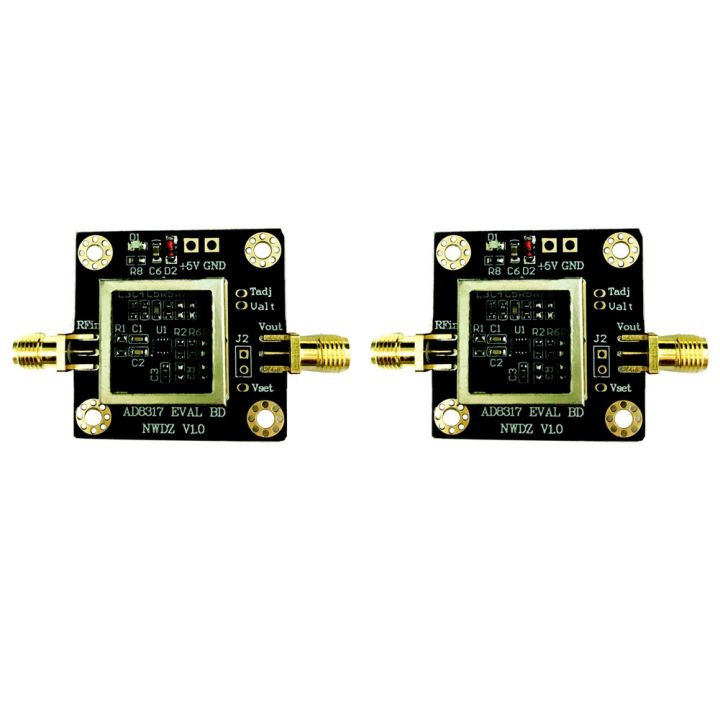 TWEXQNY 2X AD8317 Module Dynamometer 1M-10GHz 60DB RF Power Meter Amplifier Logarithmic Detector Controller