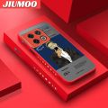 JIUMOO For Oneplus 10 Pro Case With Fashion Roronoa Zoro Side Edge Square Silicone Frosted Transparent Hard Casing New Design soft Cases Full Back Cover Camera Phone Case Shockproof Protection Case.