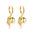 Oil painting girl natural freshwater pearl pendant empty tray 925 silver high-end sense light luxury exquisite ins style necklace jewelry.