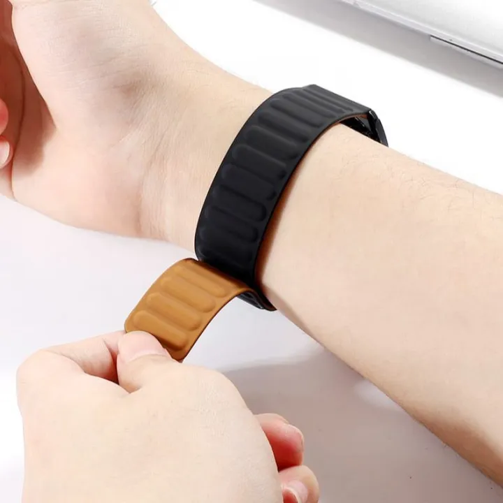 Magnetic Watch Band, Silicone Watch Strap 20mm,22mm Smart