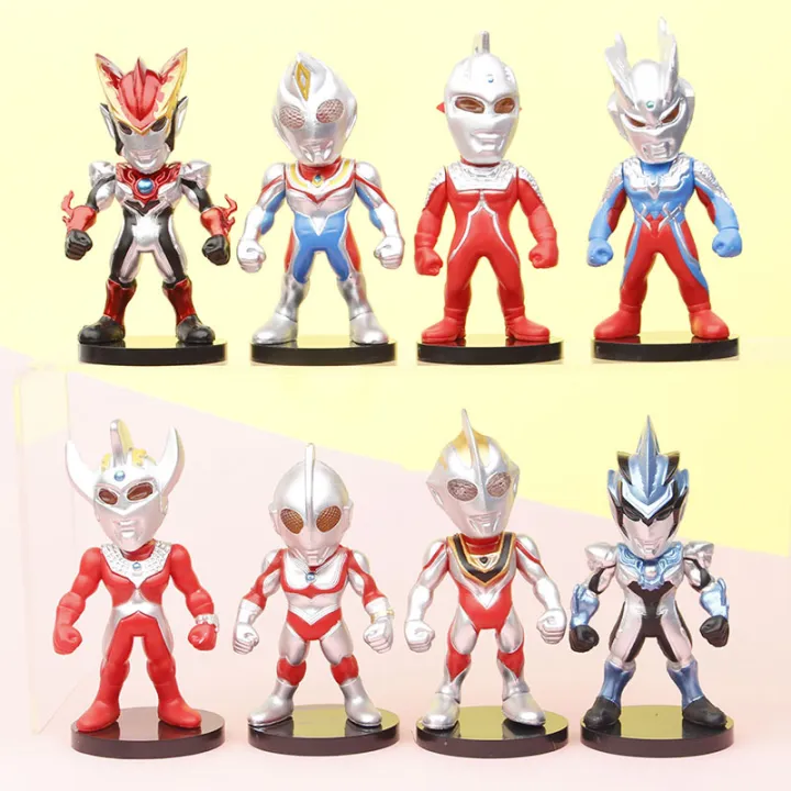8pcs/set%20Ultraman%20Zero%20Ultraman%20Tiga%20Action%20Figure%20Dolls%20For%20Children%20Christmas%20Gift%20-%20Image%203