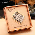 Zorro Z506 The Mystic Nine Opportunity Knocks Copper Nickel Plated Kerosene Lighter Creative Personality Windproof Boyfriend Gift. 