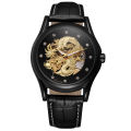 FORSINING Fousini Watch Hollow Rhinestone Scale Mechanical Watch Dragon Pattern Men's and Women's Watch. 