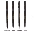 Baoke Artist Brushes Set - Ultra-Fine/Medium/Thick Tip Calligraphy Brushes for Painting, Sketching & Drawing.