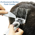 Barber Fade Combs Hair Cutting Resistant Positioning Comb Clipper Blending Flat Top Hair Comb Men's Hair Comb Salon Styling Tool. 