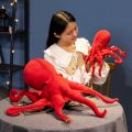 【Daily Necessities For Anyone Store】Lifelike Cute Giant Octopus Plush Doll Red Octopus Realistic Marine Animal Plush Doll Pillow Home Decoration For Boys Gifts. 