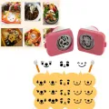 Smiling Face Sushi Tool Maker Mold Cartoon Laver Seaweed Nori Cutter Onigiri Punch Stamp DIY Baby Meal Kit Accessory Bento Decor. 