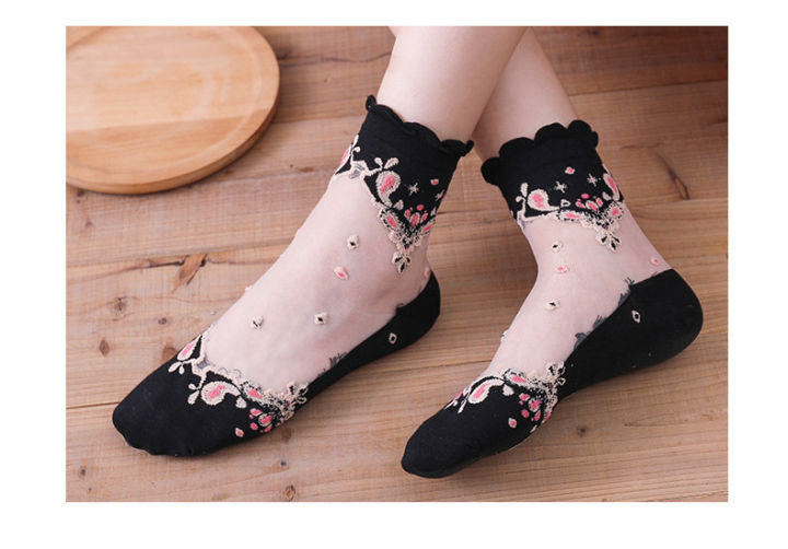 China%20Yuki%20Comfortable%20and%20cool%20daisy%20ice%20silk%20transparent%20socks%20for%20women%20-%20Image%203