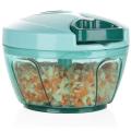 Large Handy and Compact Chopper Handy Quick Cutter for Kitchen, 3 Blade Stainless Steel, Pull String, Green (350ml) - onion By Shafin Electronics. 