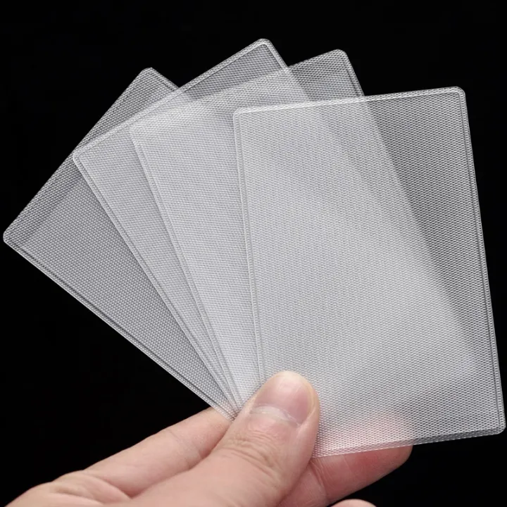 10pcs%20Waterproof%20Transparent%20Card%20Holder%20PVC%20Frosted%20Anti-magnetic%20Card%20Cover%20Business%20Credit%20ID%20Cards%20Card%20Protector%20Sleeves%20-%20Image%205