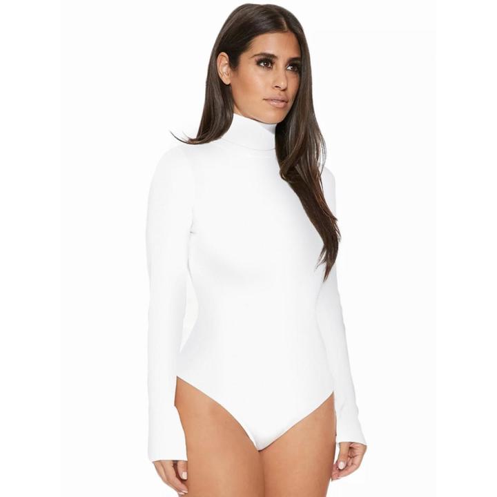 2017 Autumn Winter Slim Bodysuit Women Rompers Tight Long