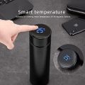 Enormity Blue Vacuum Insulated Water Bottle with LED Temperature Display 500 ml Flask 500 ml Flask  (Pack of 1, Blue, Steel)-Dhaka Glory. 