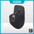 Rapoo MT760 MINI Multi-mode Wireless Mouse - Switch between Bluetooth 5.0 Wired and 2.4G - Intelligently switch among multiple devices -Adjustable DPI sensor -  for Computer TV Phone. 