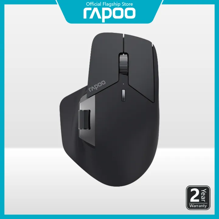 Rapoo MT760 MINI Multi-mode Wireless Mouse - Switch between Bluetooth 5.0 Wired and 2.4G - Intelligently switch among multiple devices -Adjustable DPI sensor -  for Computer TV Phone