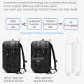 Airback Vacuum Compression Backpack with Vacuum Pump Expandable Travel Backpack for Men Women Airline Approved Business Bag 60L. 