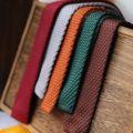 Men's Knitted Tie Solid Colourful Tie Skinny Narrow Slim Knit Warm Neck Gifts For Men Classic Woven Designer Daily Wear Cravat. 