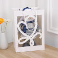 Gift Bag Transparent Window Valentine's Day Gift Anniversary Bag Wrapped Tissue. 