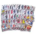 55Pc World Football Stars Silver Waterproof Plastic Cards - 54 Pieces Silver FIFA Card. 
